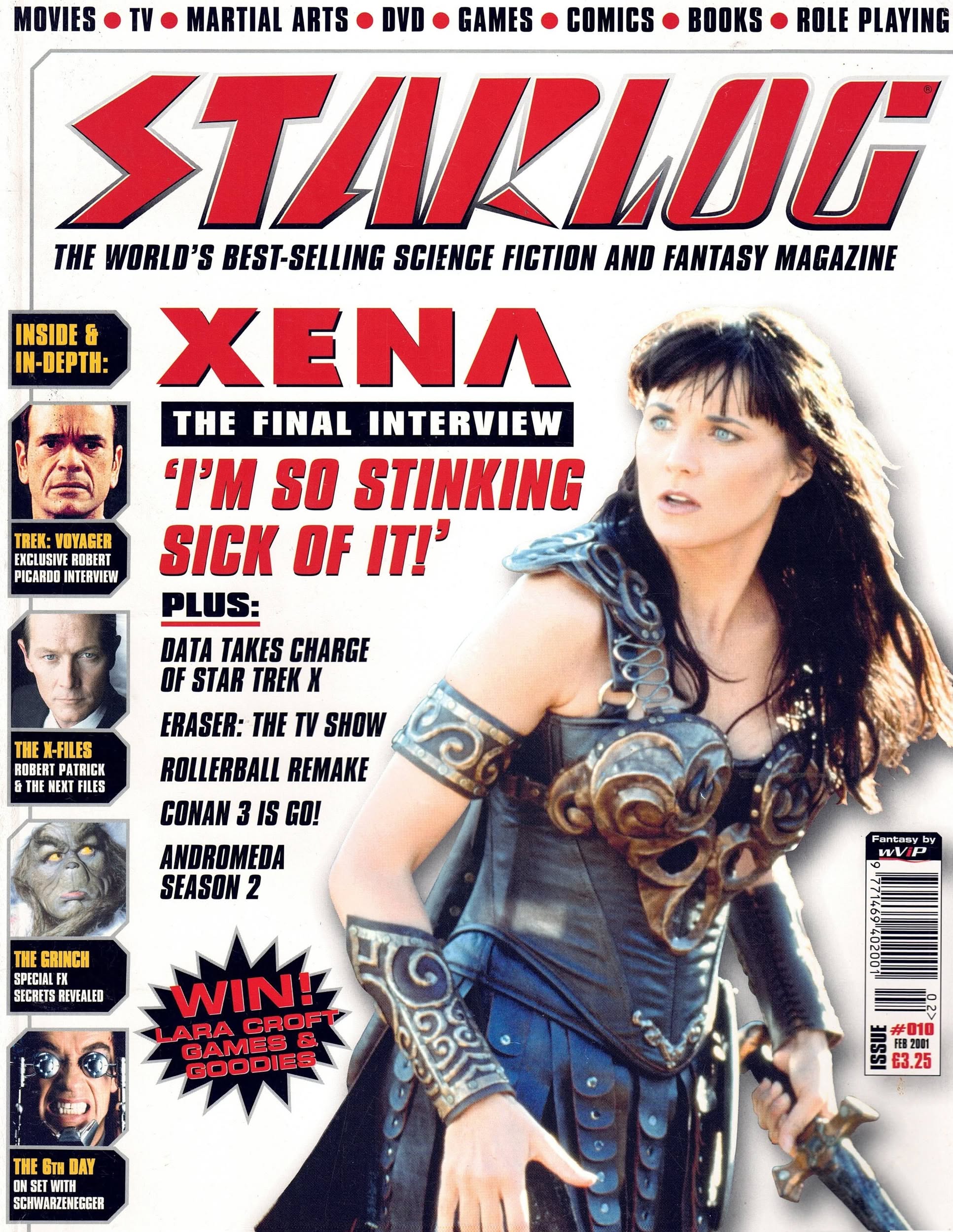 STARLOG (UK) magazine side cover Issue 10  