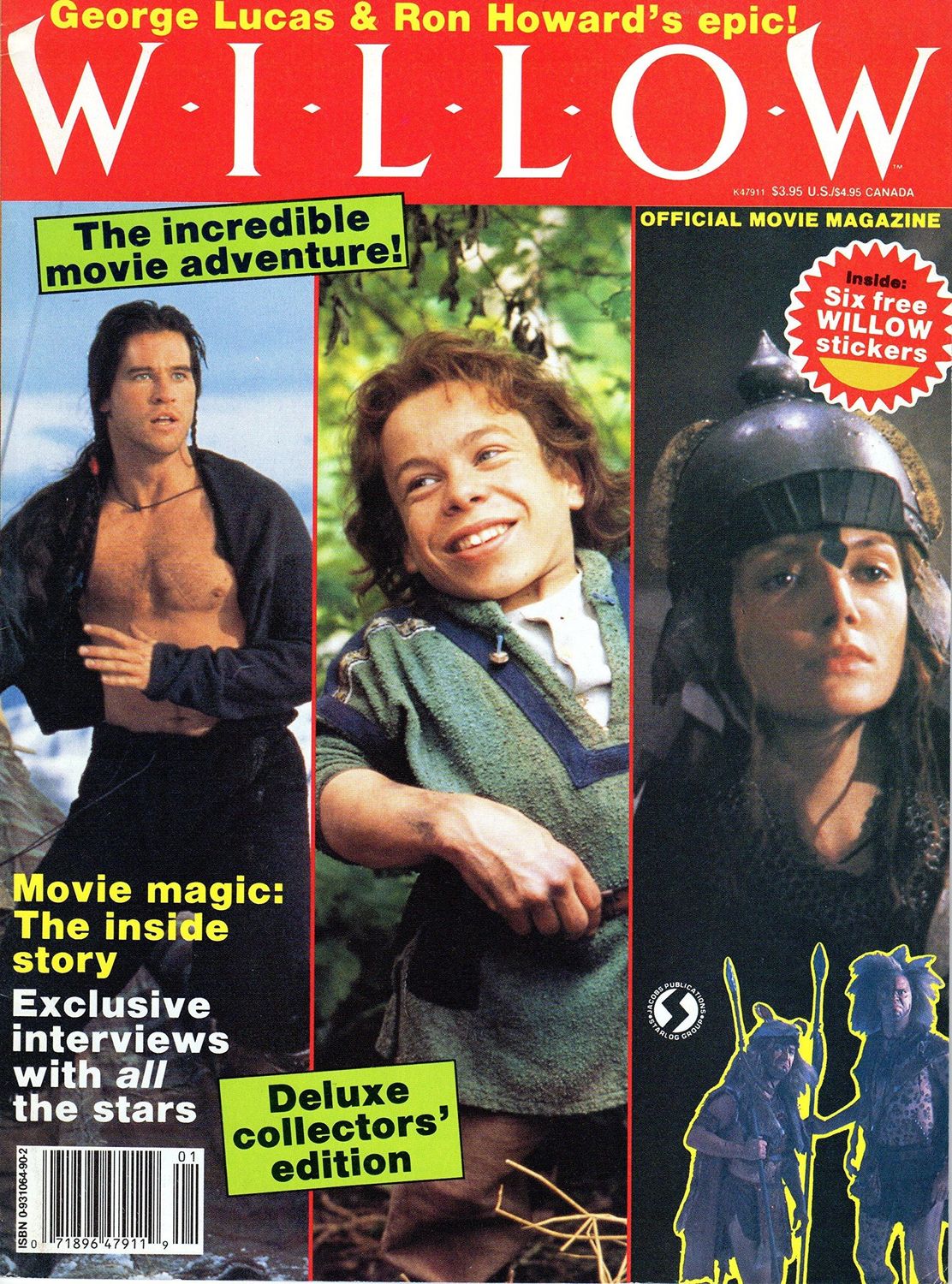 STARLOG OFFICIAL MOVIE MAGAZINES magazine side cover   1988