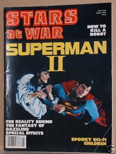 STARS AT WAR magazine side cover Issue 1  Vol 1 # 1 August 1981