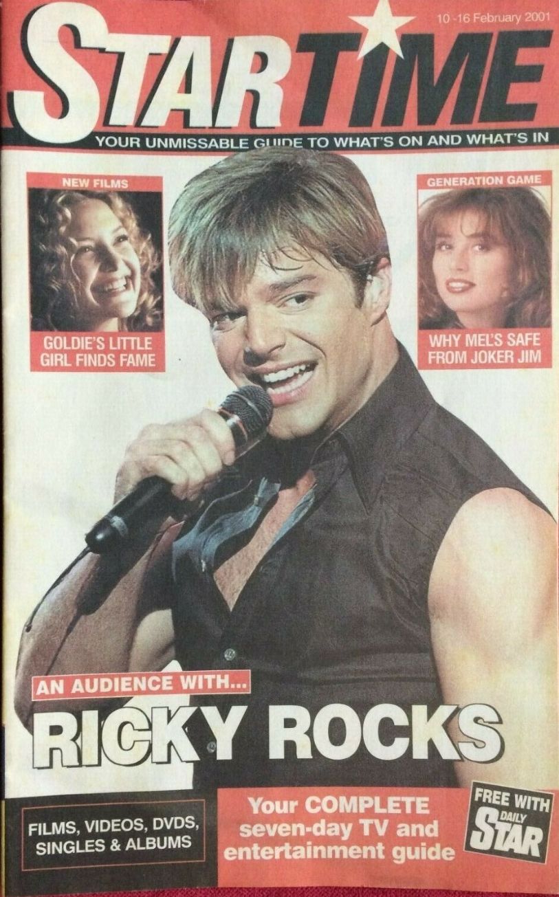 STAR TIME (UK) magazine cover 10 February 2001