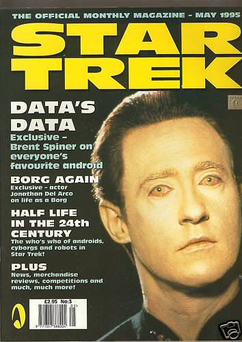 STAR TREK MAGAZINE (UK) magazine cover Issue 3 May 1995