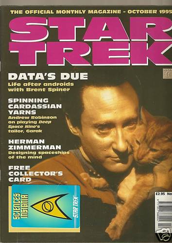 STAR TREK MAGAZINE (UK) magazine cover Issue 8 October 1995