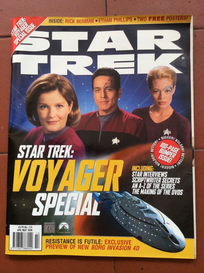 STAR TREK MAGAZINE (UK) magazine cover Issue 114 April/May 2004