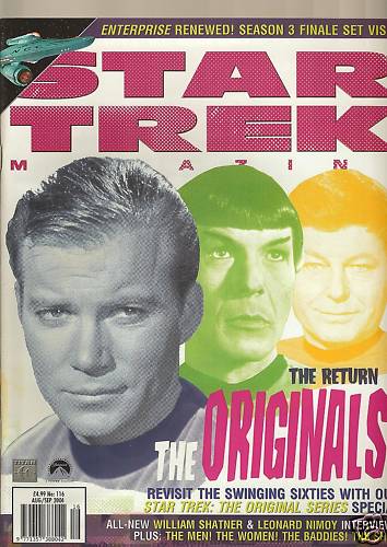 STAR TREK MAGAZINE (UK) magazine cover Issue 116 August/September 2004