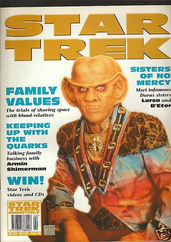 STAR TREK MAGAZINE (UK) magazine cover Issue 36 February 1998