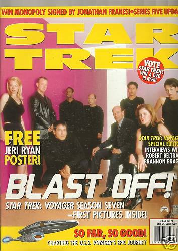 STAR TREK MAGAZINE (UK) magazine cover Issue 71 Late October 2000