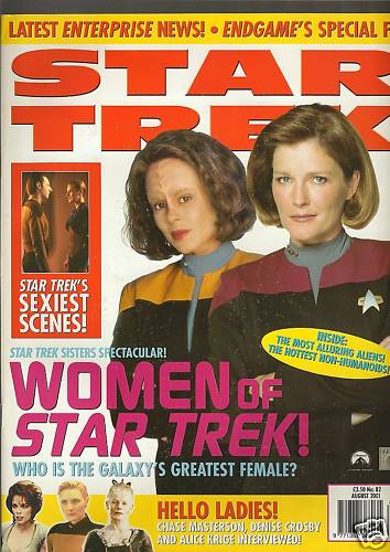 STAR TREK MAGAZINE (UK) magazine cover Issue 82 August 2001