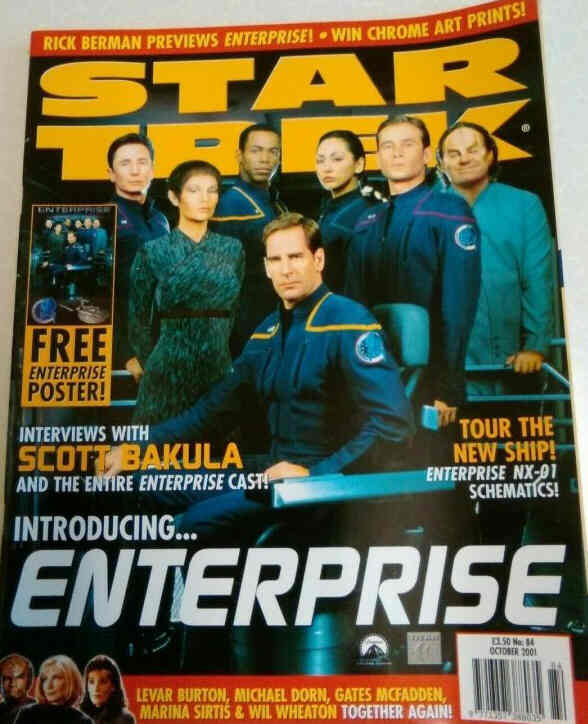 STAR TREK MAGAZINE (UK) magazine cover Issue 84 October 2001