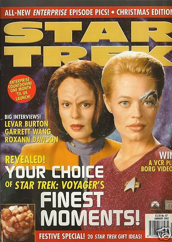 STAR TREK MAGAZINE (UK) magazine cover Issue 87 January 2002