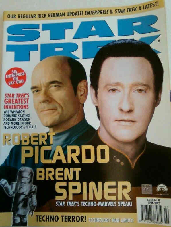 STAR TREK MAGAZINE (UK) magazine cover Issue 90 April 2002