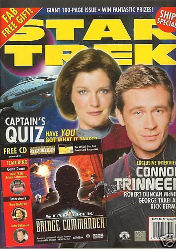 STAR TREK MAGAZINE (UK) magazine cover Issue 92 Spring 2002