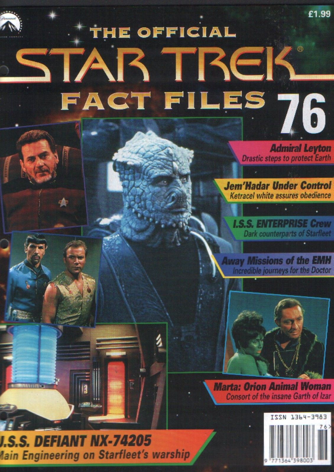 STAR TREK FACT FILES magazine cover Issue 76  