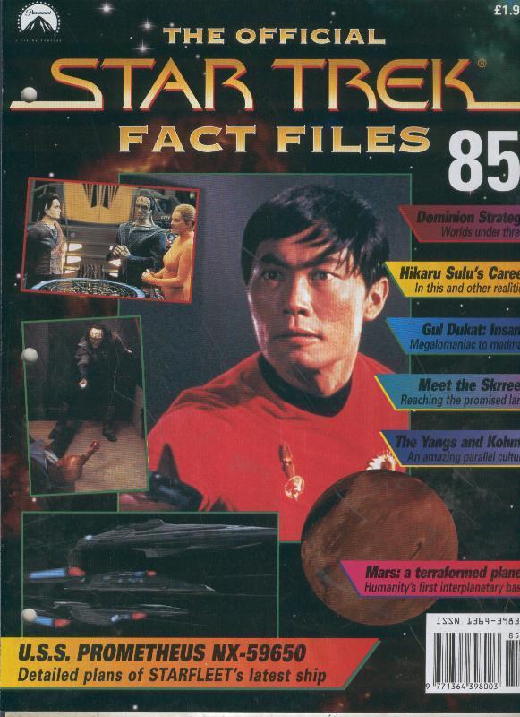 STAR TREK FACT FILES magazine cover Issue 85  