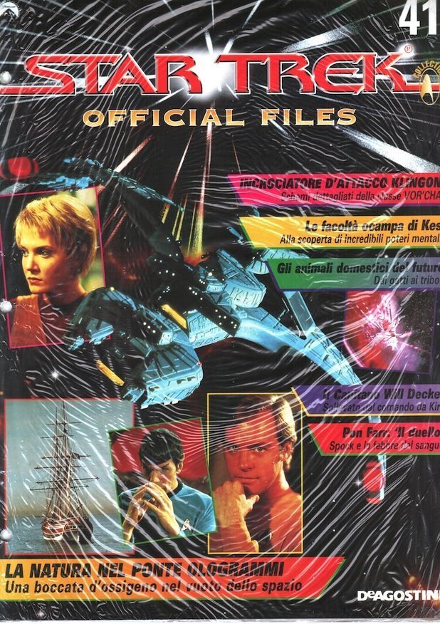 STAR TREK OFFICIAL FILES magazine side cover Issue 41  1999
