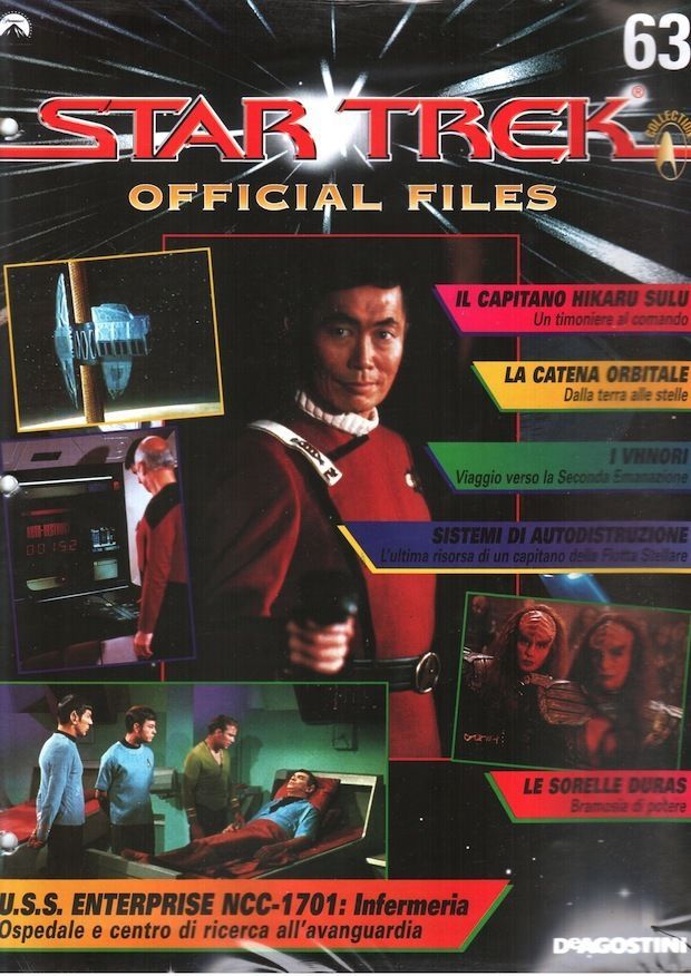STAR TREK OFFICIAL FILES magazine side cover Issue 63  1999