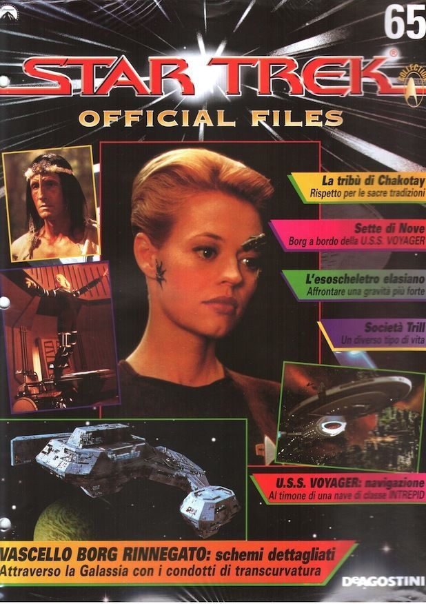 STAR TREK OFFICIAL FILES magazine side cover Issue 65  1999