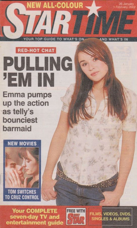 STAR TIME (UK) magazine side cover 26 January 2002