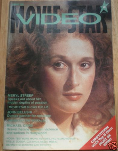 MOVIE STAR VIDEO magazine side cover January 1982