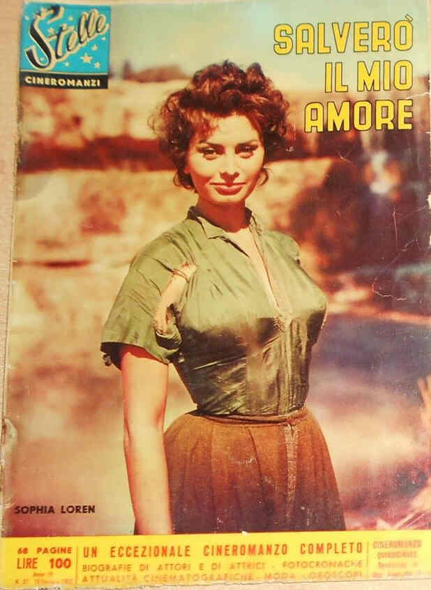 STELLE CINEROMANZI magazine side cover Issue 27  1962