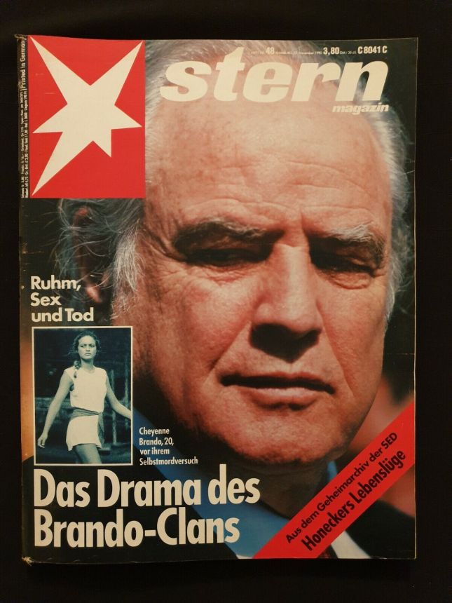 STERN (AUSTRIA) magazine side cover Issue 48 22 November 1990