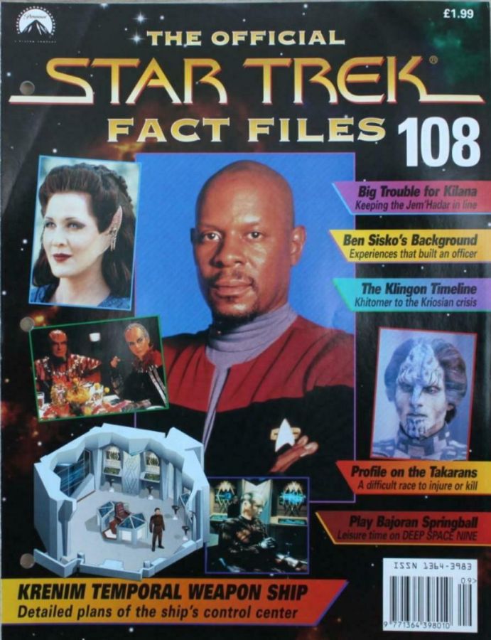 STAR TREK FACT FILES magazine cover Issue 108  