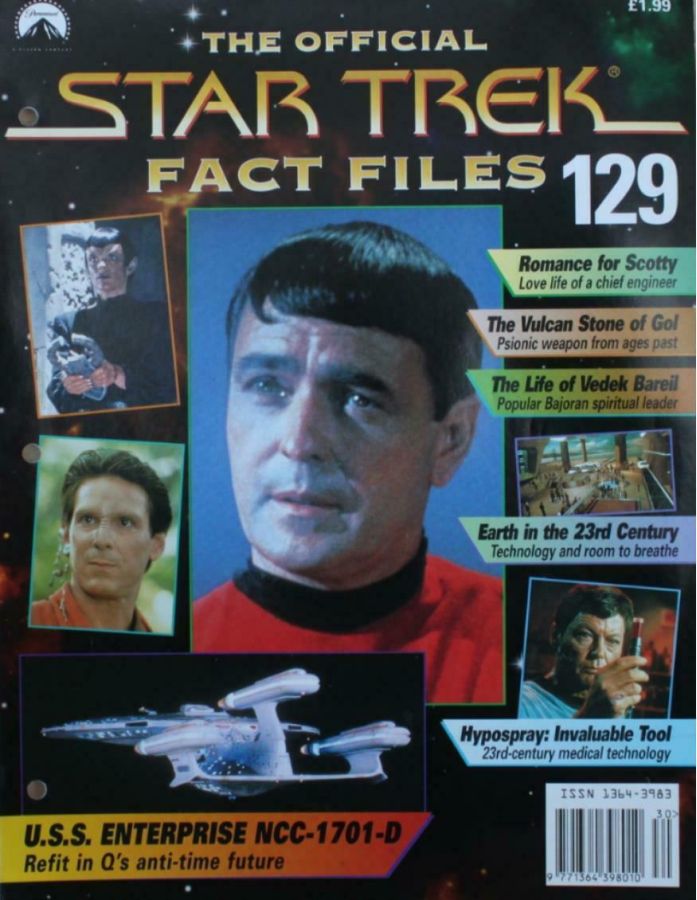 STAR TREK FACT FILES magazine cover Issue 129  