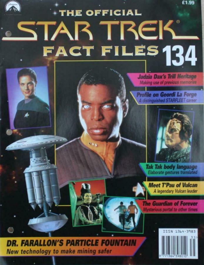 STAR TREK FACT FILES magazine cover Issue 134  