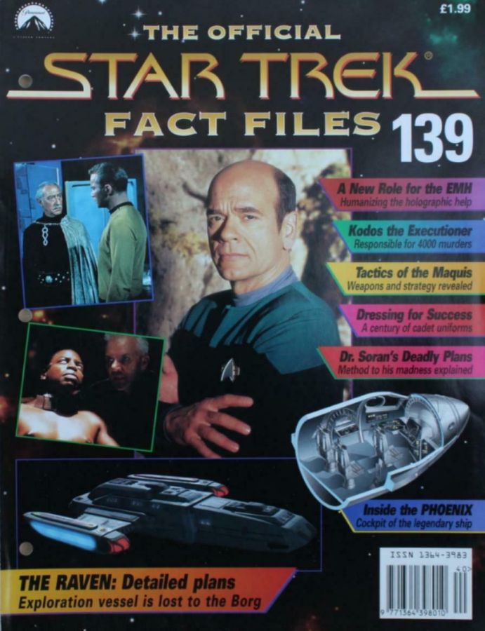 STAR TREK FACT FILES magazine cover Issue 139  