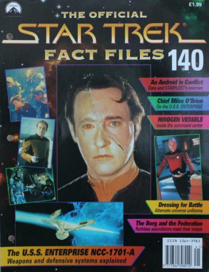 STAR TREK FACT FILES magazine cover Issue 140  