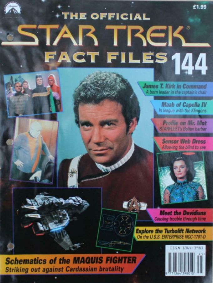 STAR TREK FACT FILES magazine cover Issue 144  