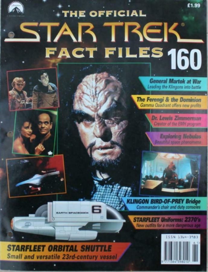 STAR TREK FACT FILES magazine cover Issue 160  