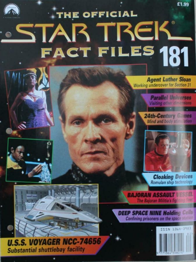 STAR TREK FACT FILES magazine cover Issue 181  