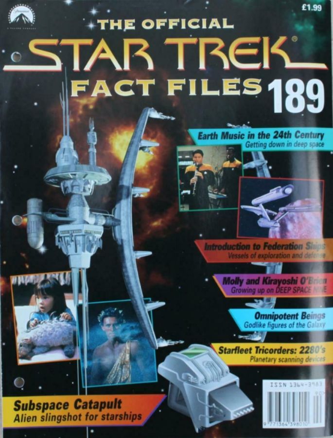 STAR TREK FACT FILES magazine cover Issue 189  