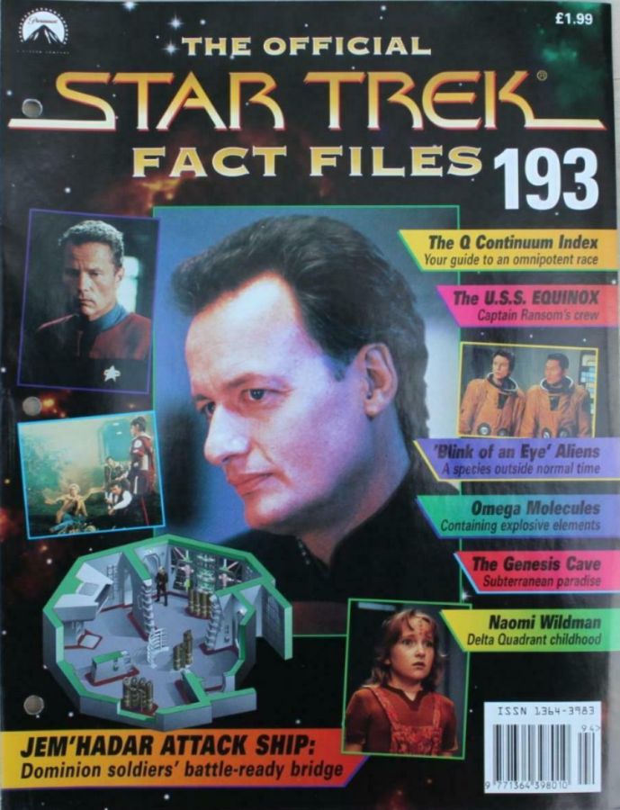 STAR TREK FACT FILES magazine cover Issue 193  