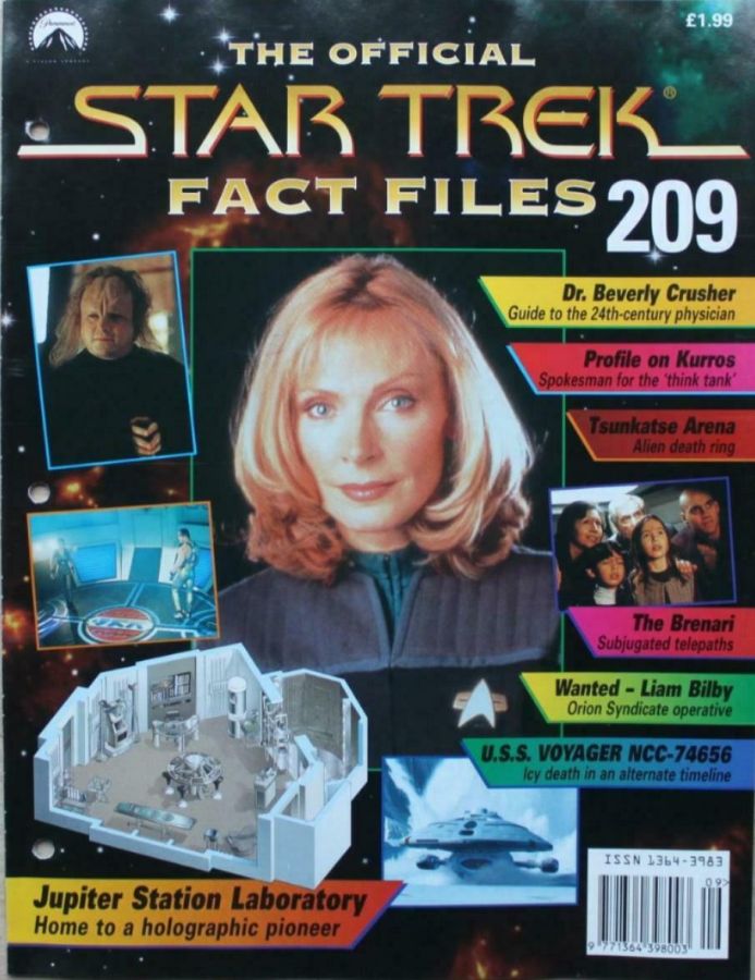 STAR TREK FACT FILES magazine cover Issue 209  