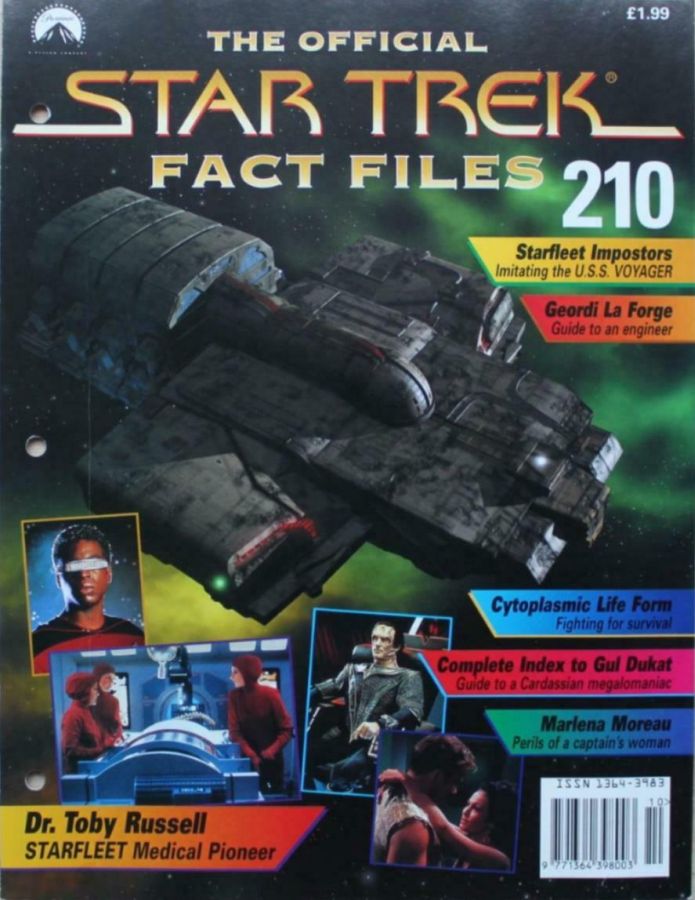 STAR TREK FACT FILES magazine cover Issue 210  