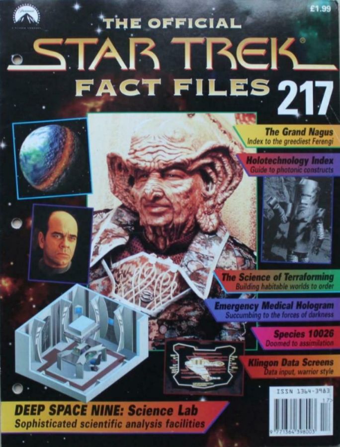 STAR TREK FACT FILES magazine cover Issue 217  