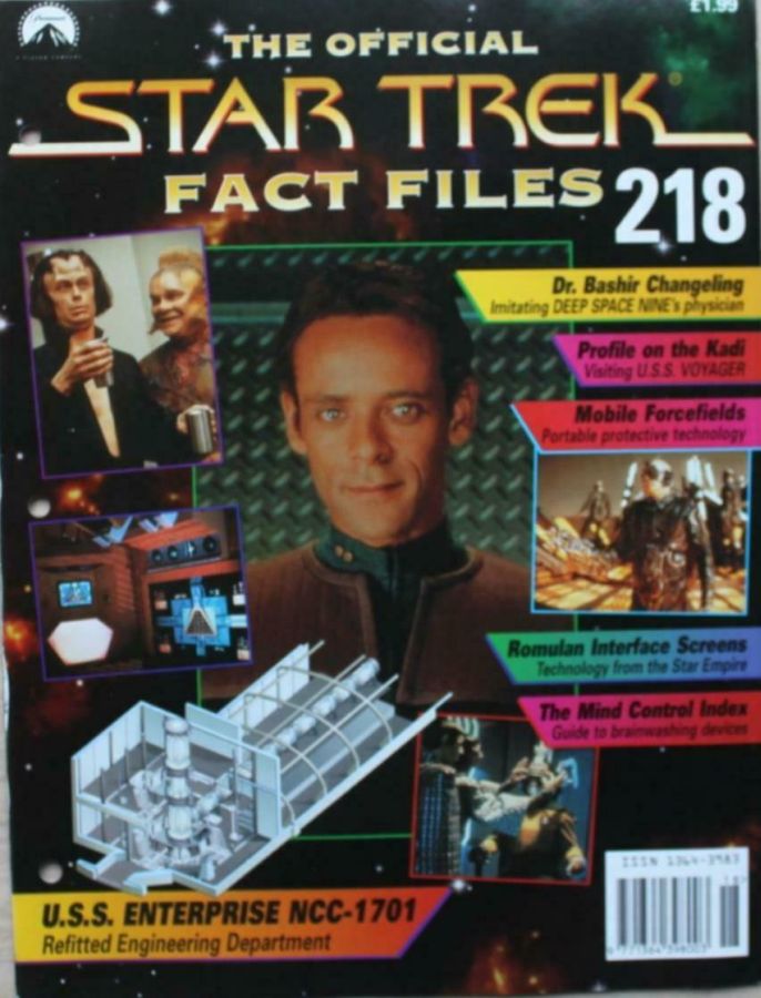 STAR TREK FACT FILES magazine cover Issue 218  