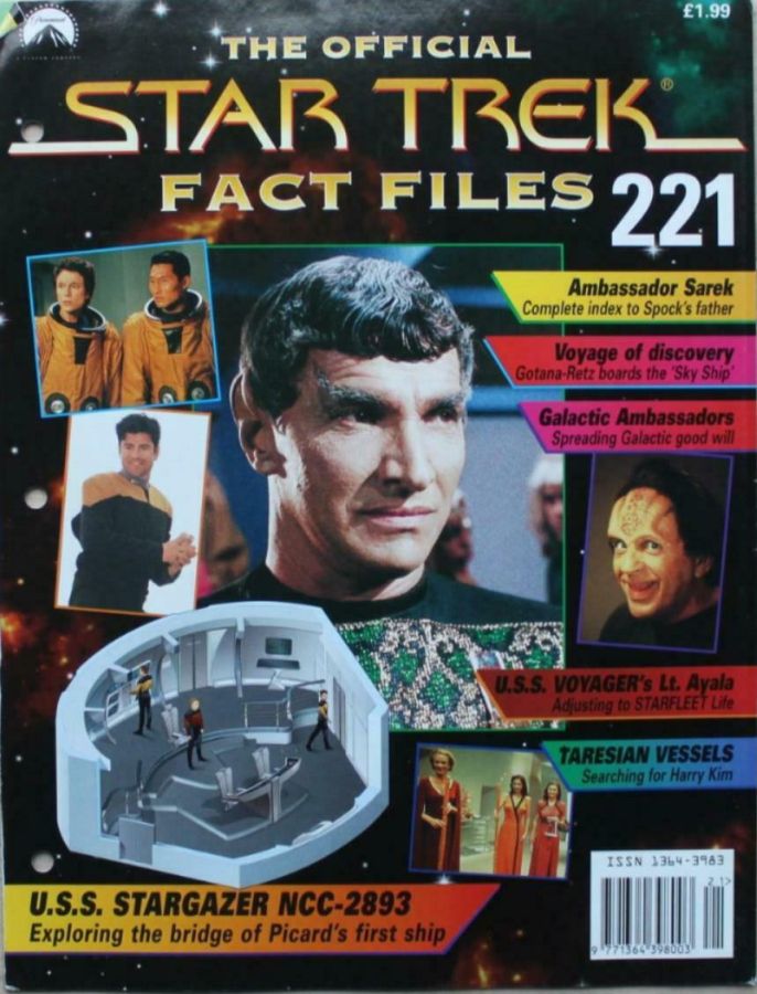 STAR TREK FACT FILES magazine cover Issue 221  