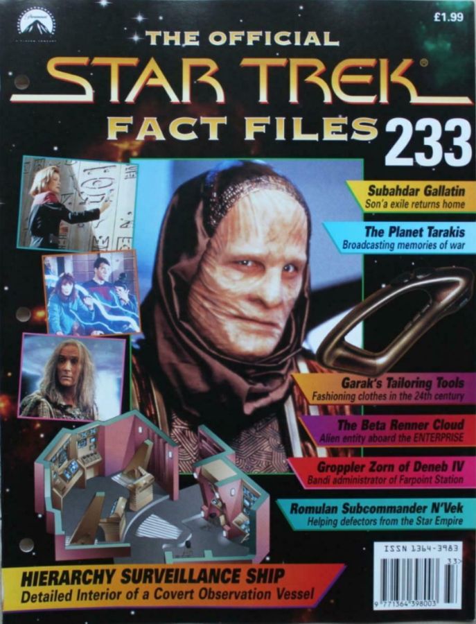 STAR TREK FACT FILES magazine cover Issue 233  