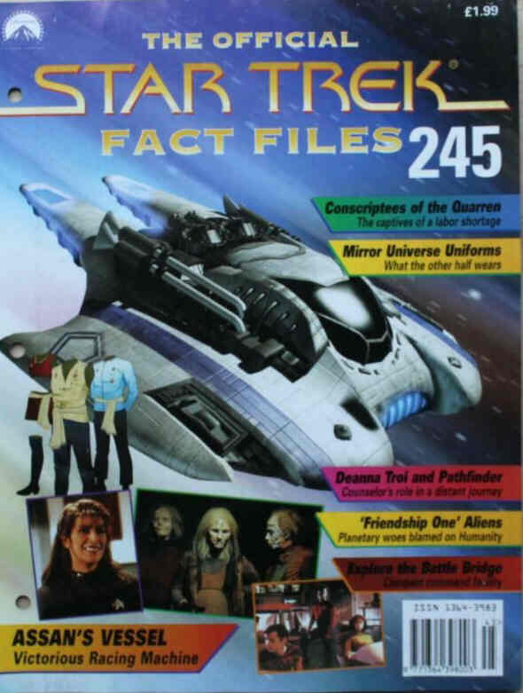 STAR TREK FACT FILES magazine cover Issue 245  