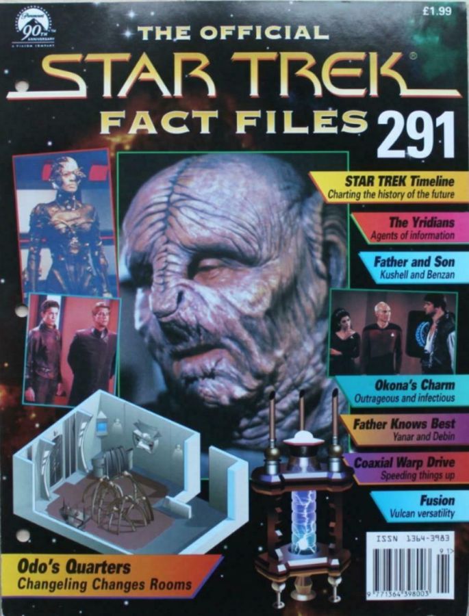 STAR TREK FACT FILES magazine cover Issue 291  