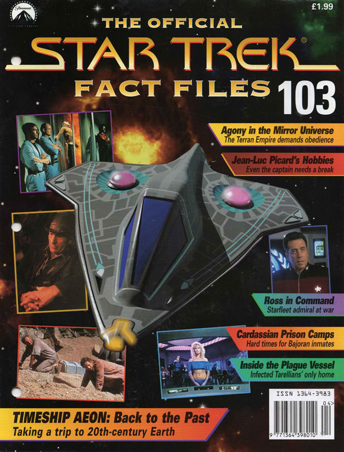 STAR TREK FACT FILES magazine cover Issue 103   