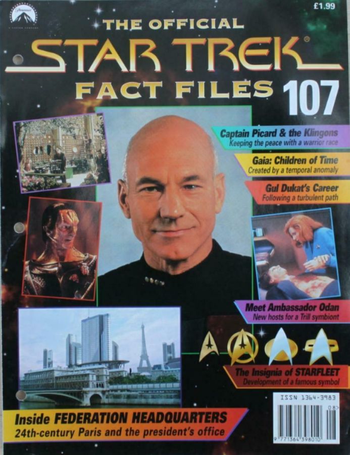STAR TREK FACT FILES magazine cover Issue 107  