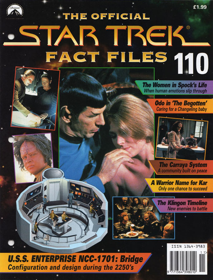 STAR TREK FACT FILES magazine cover Issue 110   