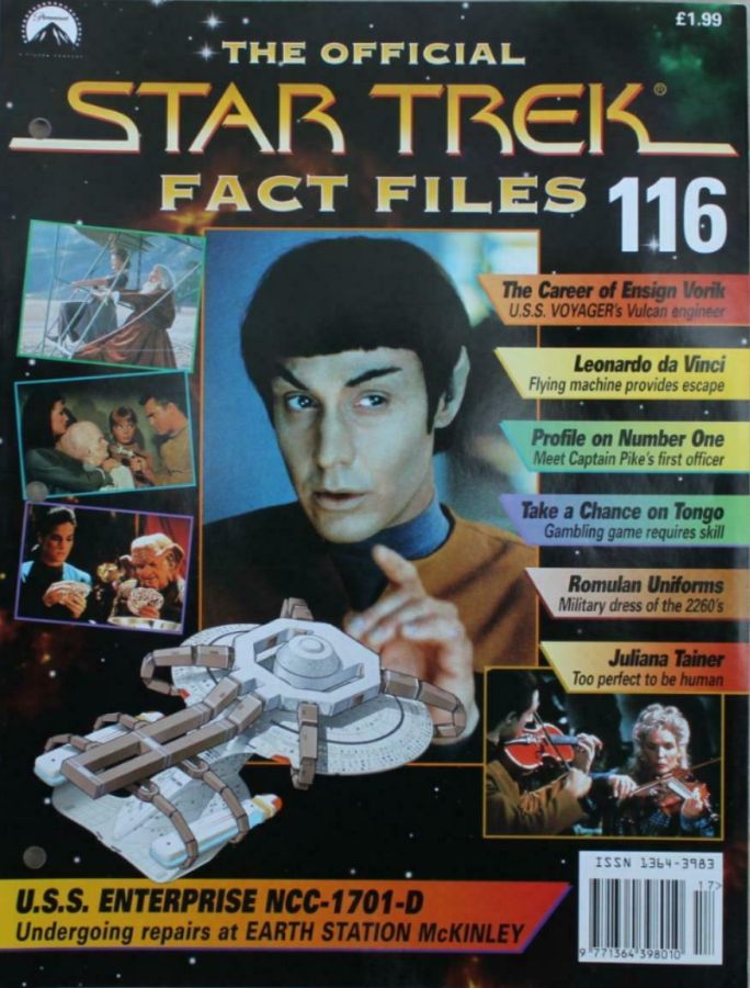 STAR TREK FACT FILES magazine cover Issue 116  