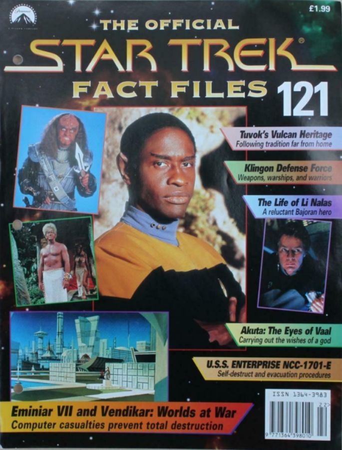 STAR TREK FACT FILES magazine cover Issue 121  