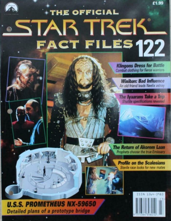 STAR TREK FACT FILES magazine cover Issue 122  
