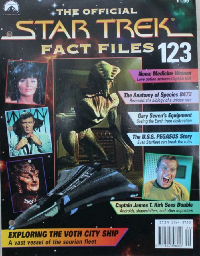 STAR TREK FACT FILES magazine cover Issue 123  