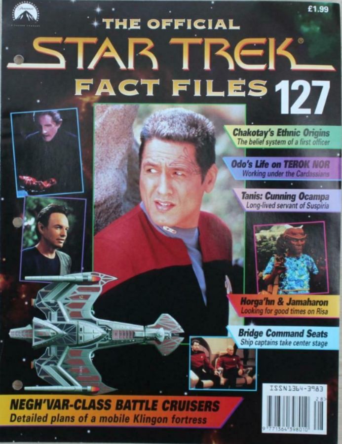 STAR TREK FACT FILES magazine cover Issue 127  